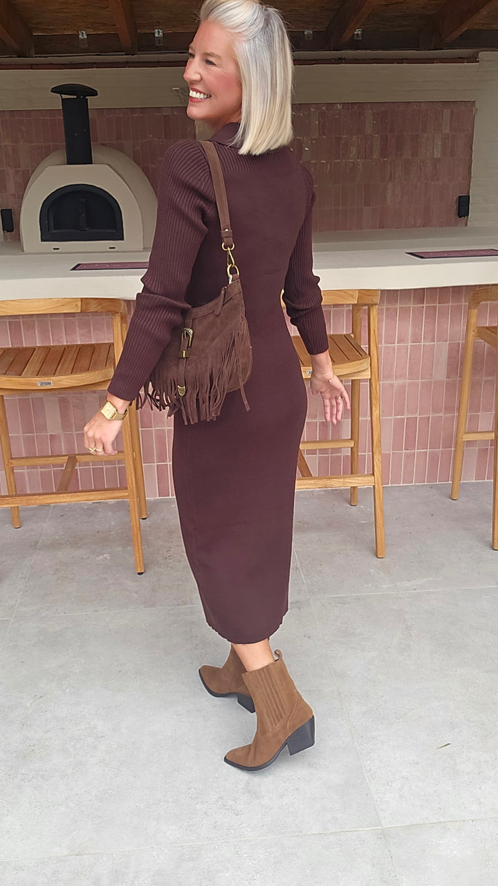 MOLA knit dress chocolat