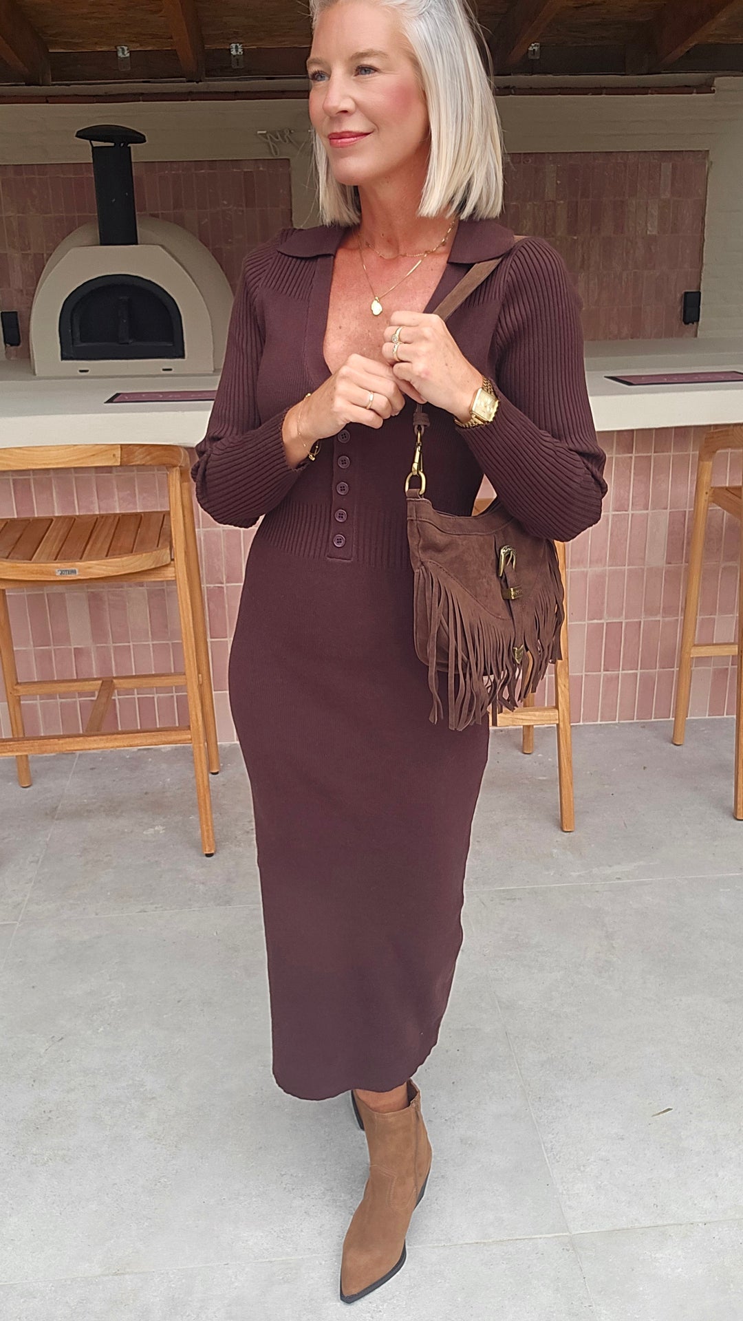 MOLA knit dress chocolat