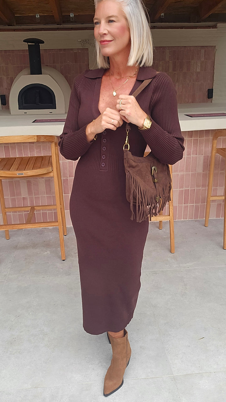 MOLA knit dress chocolat