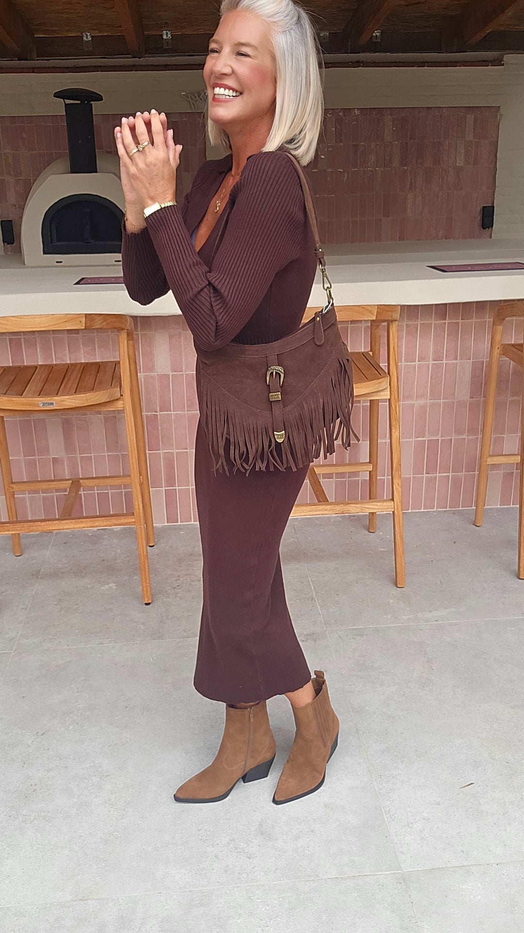 MOLA knit dress chocolat