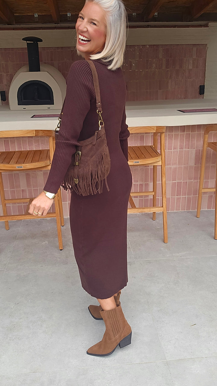 MOLA knit dress chocolat