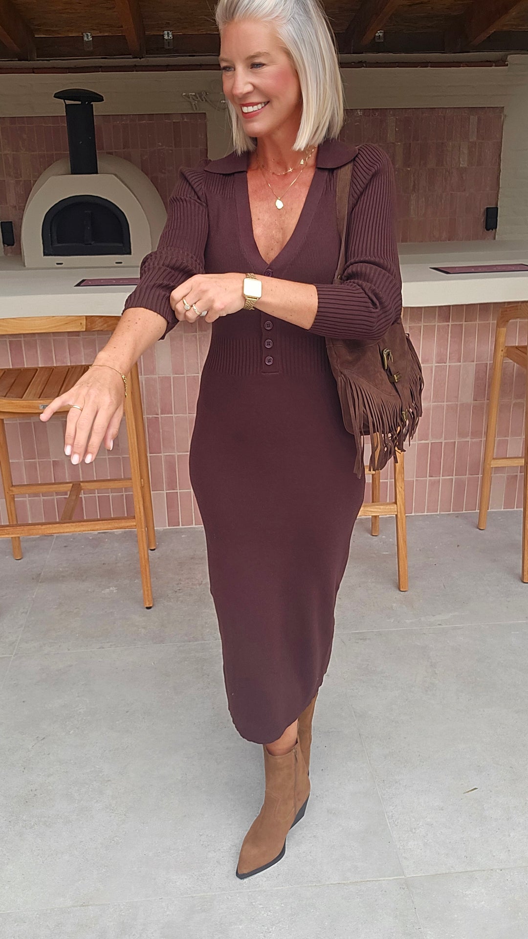 MOLA knit dress chocolat