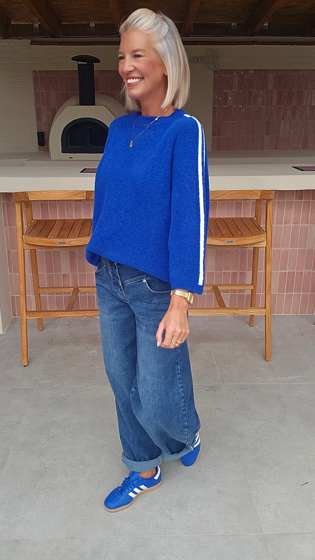 SISKA knit electric blue