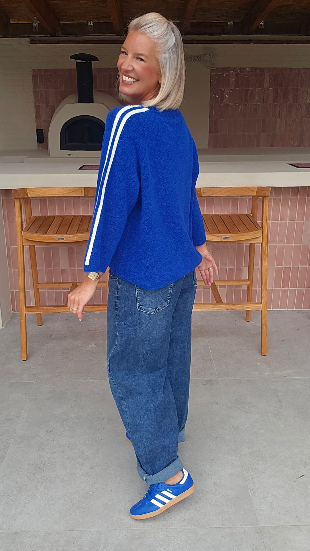 SISKA knit electric blue