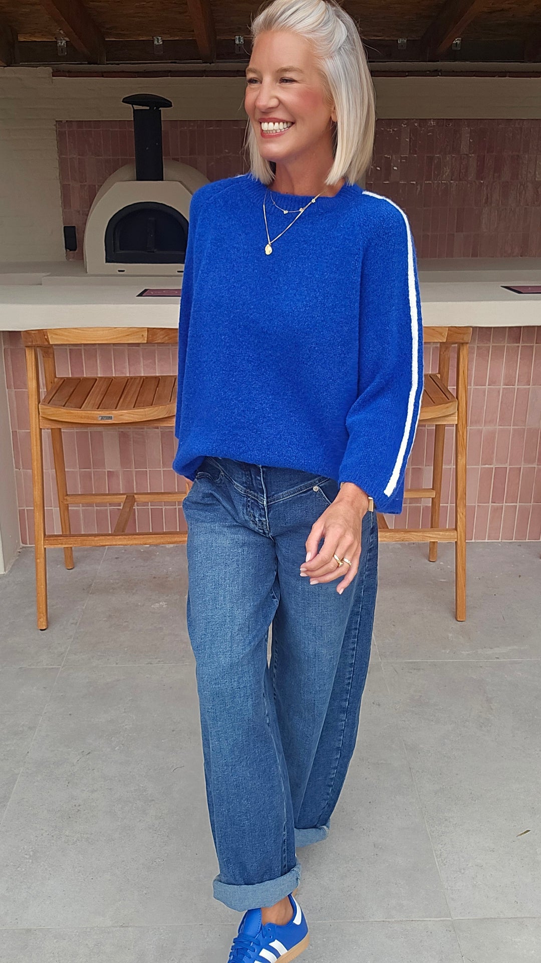 SISKA knit electric blue