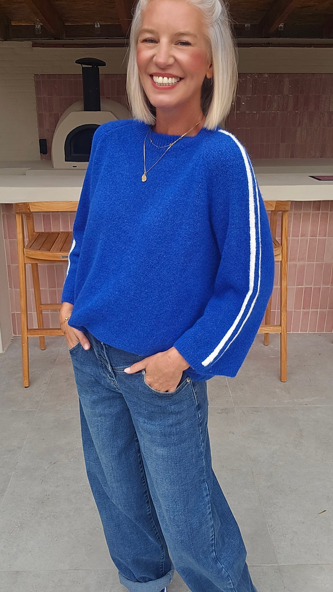 SISKA knit electric blue