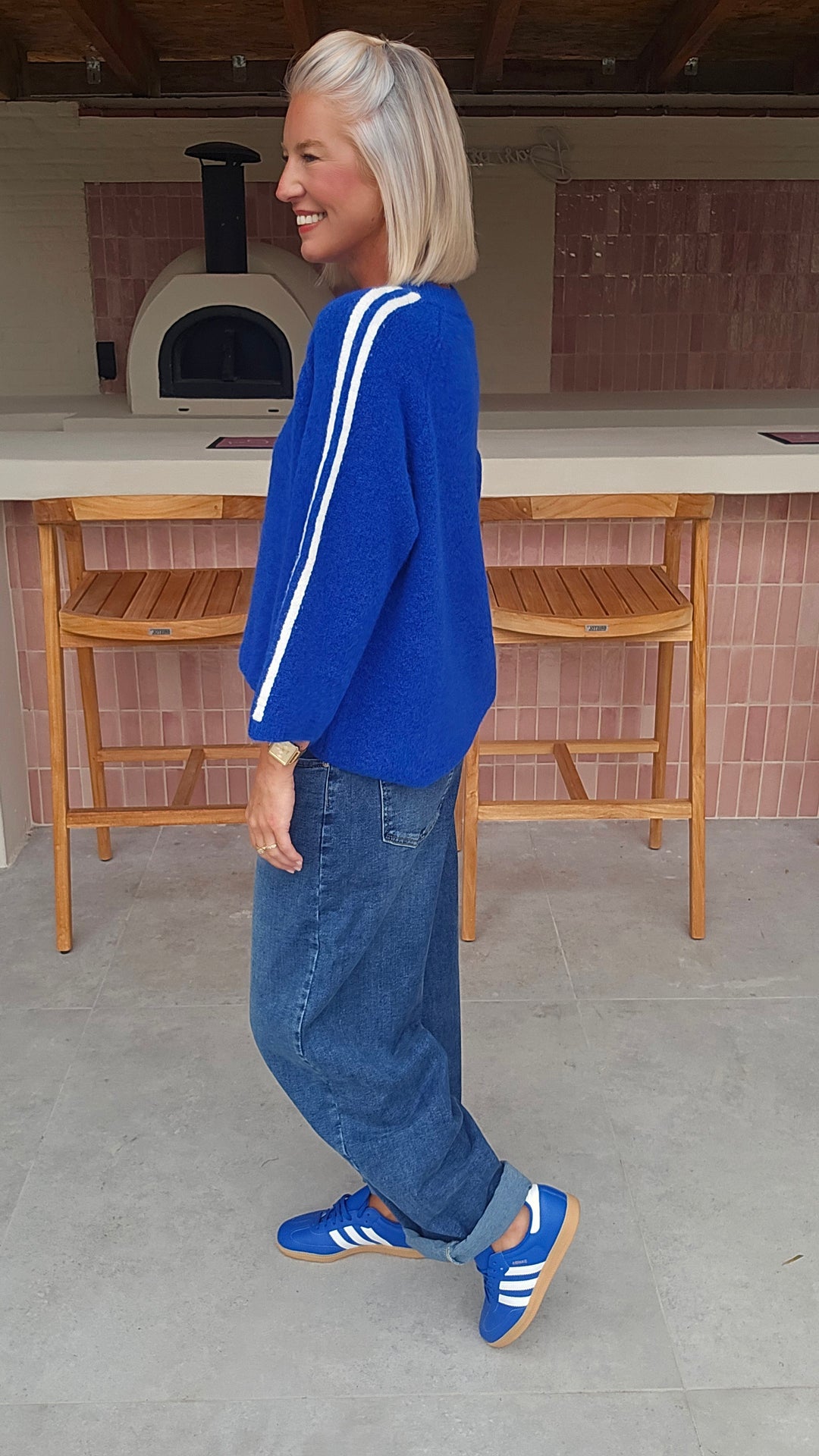 SISKA knit electric blue
