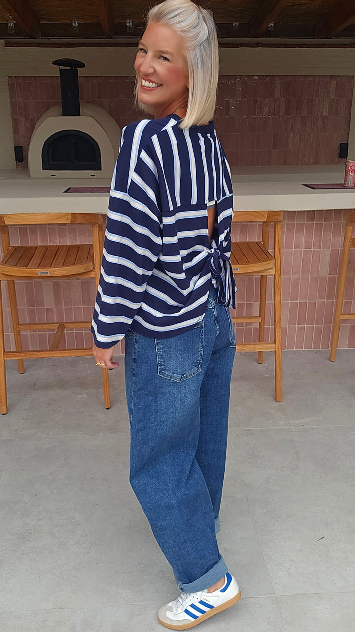 MILA striped longsleeve navy