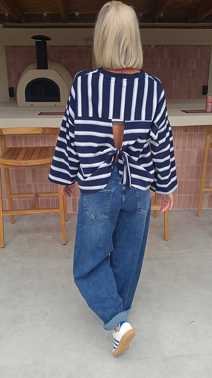 MILA striped longsleeve navy