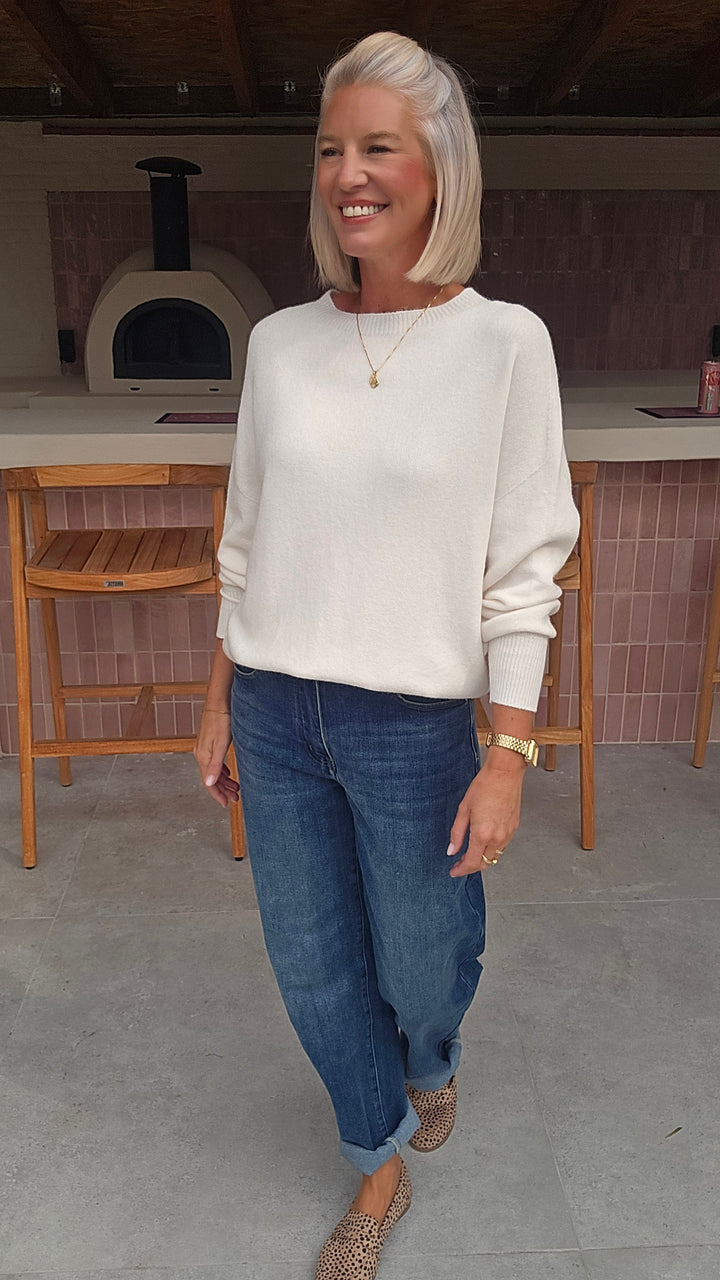 YNES softest knit ecru