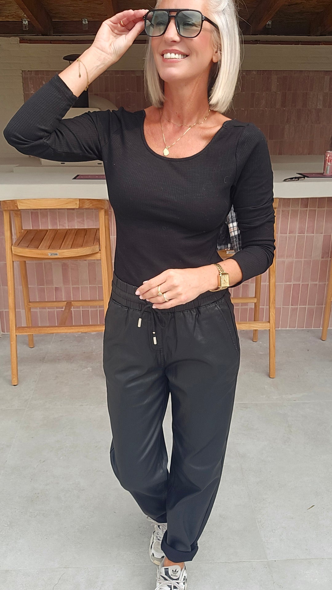 ROX loose pants black