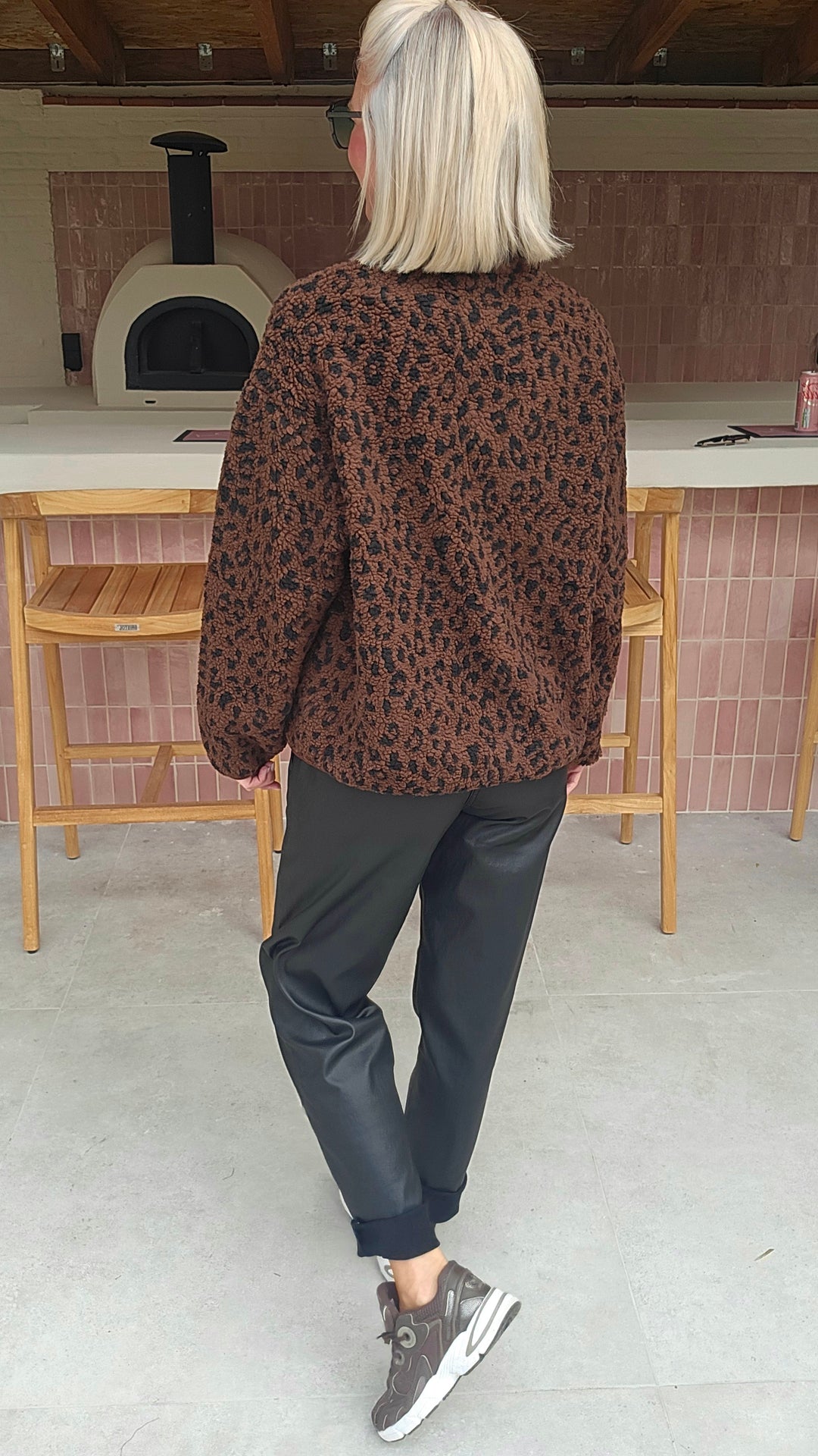 KIRSTEN leopard teddy jacket