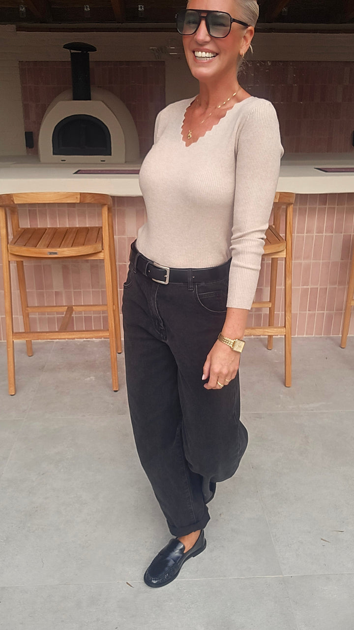 LOES softest longsleeve soft taupe