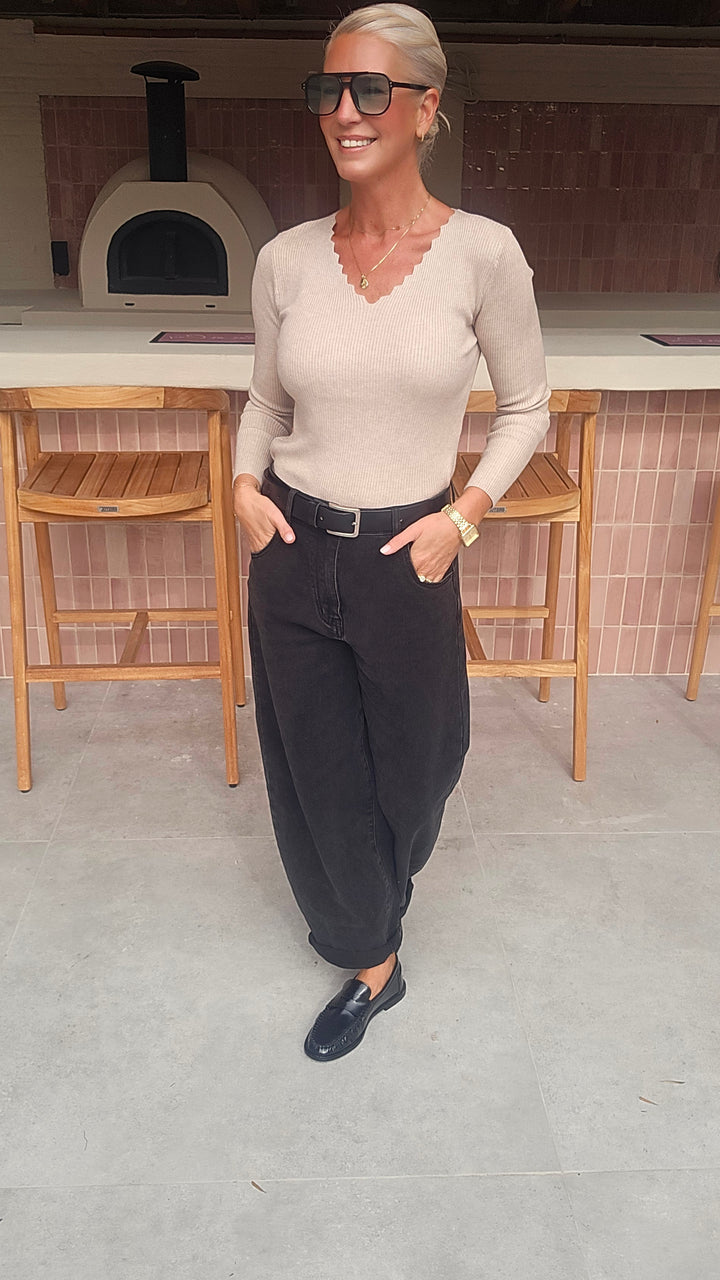 LOES softest longsleeve soft taupe