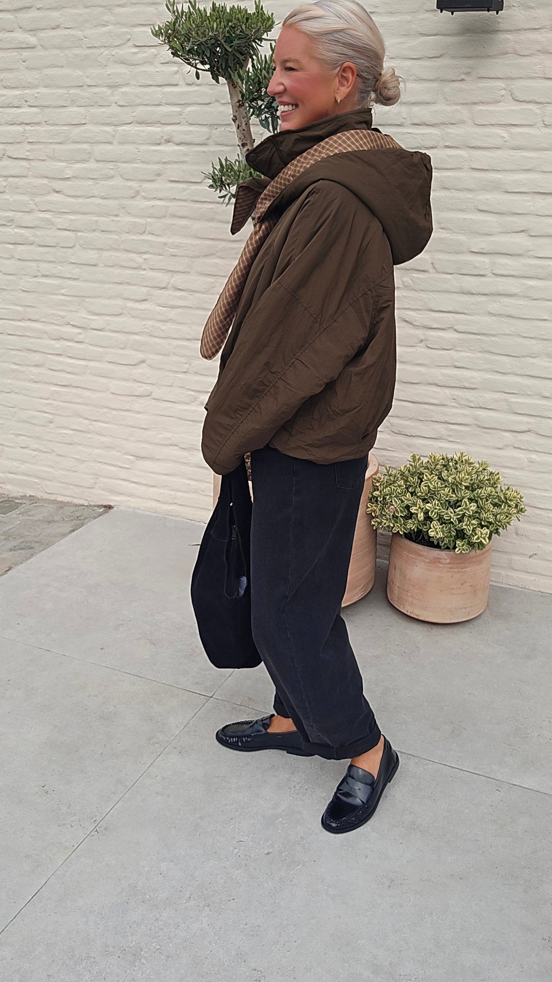 ANIEK coat khaki