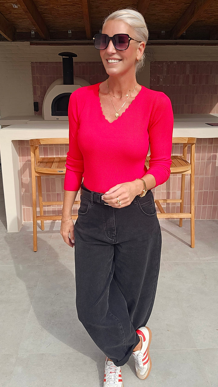 LOES softest longsleeve red