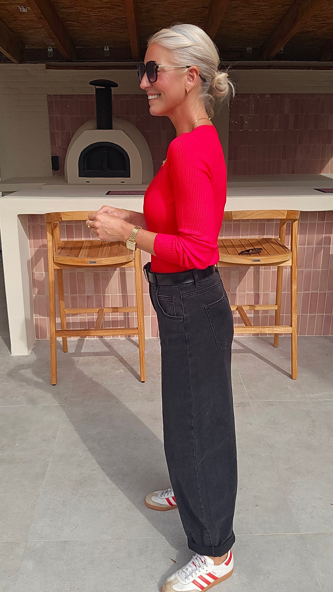 LOES softest longsleeve red