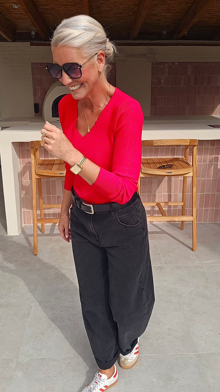LOES softest longsleeve red