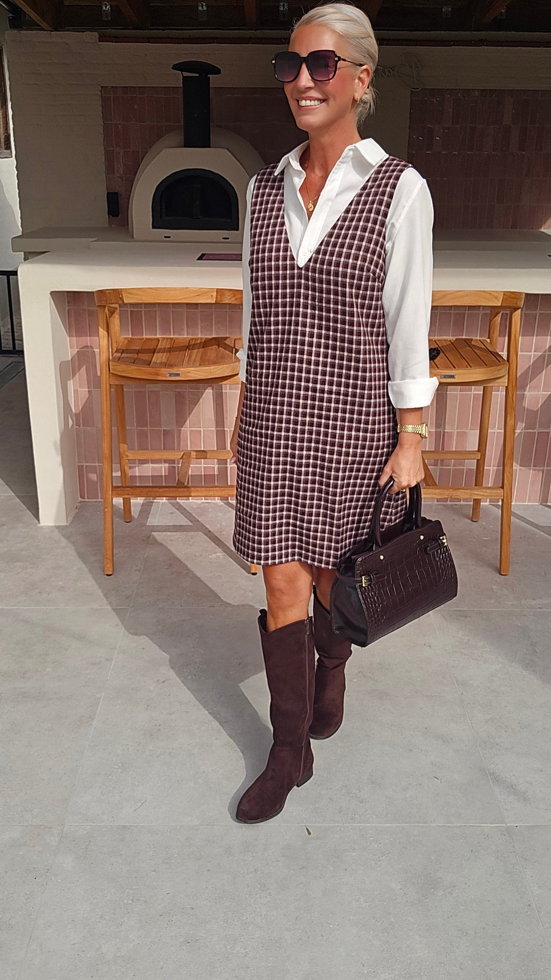 ILSE pinafore dress