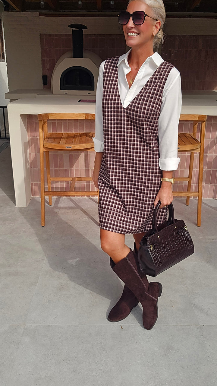 ILSE pinafore dress