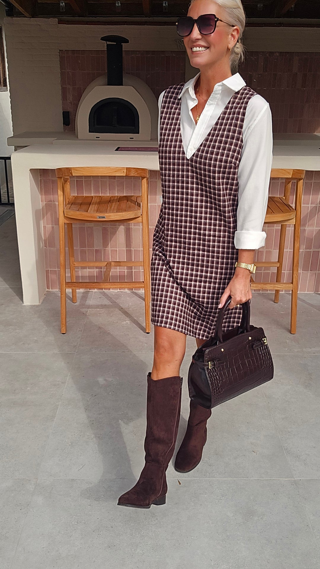 ILSE pinafore dress