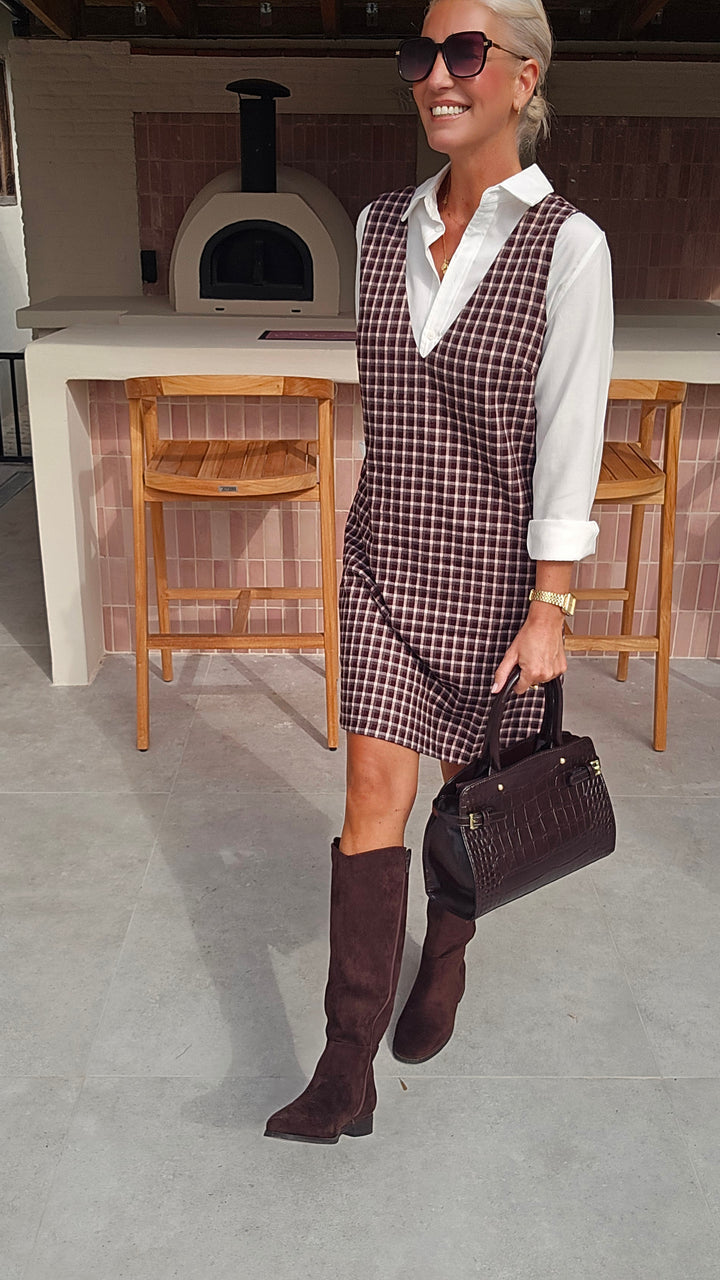 ILSE pinafore dress