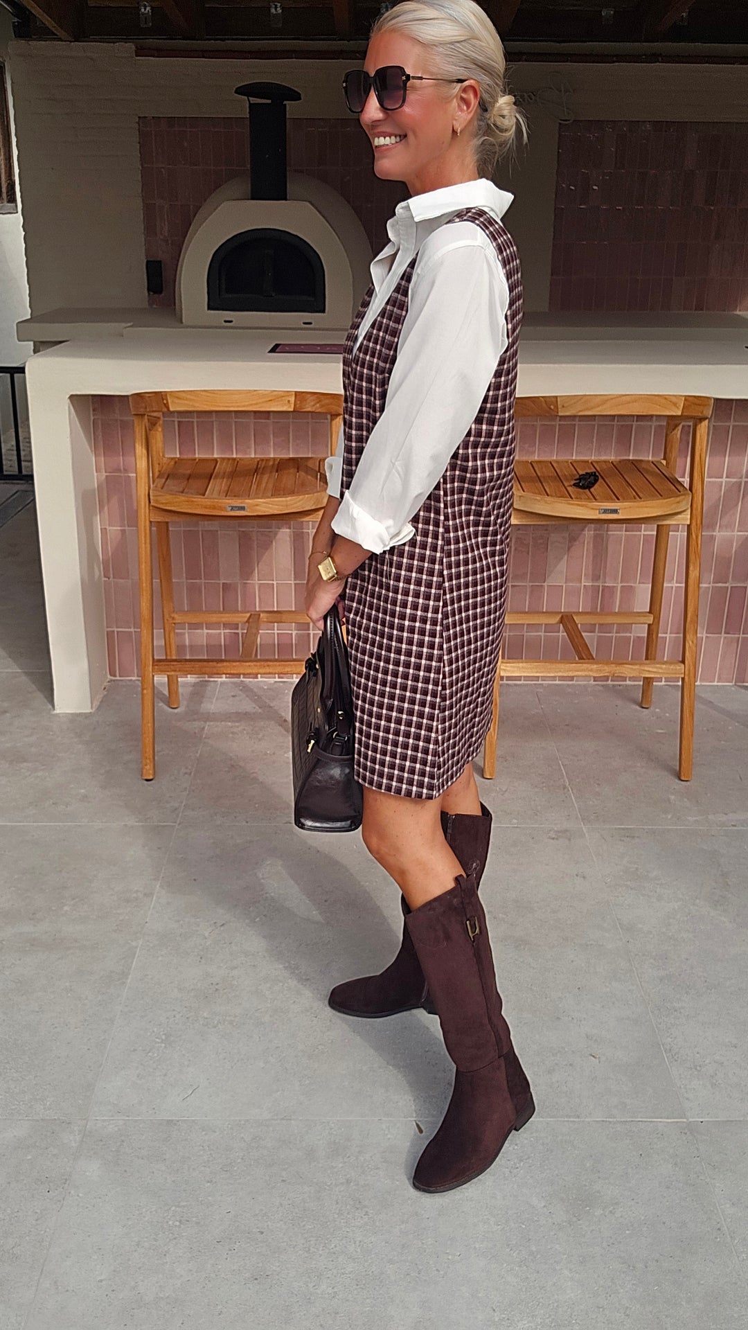 ILSE pinafore dress