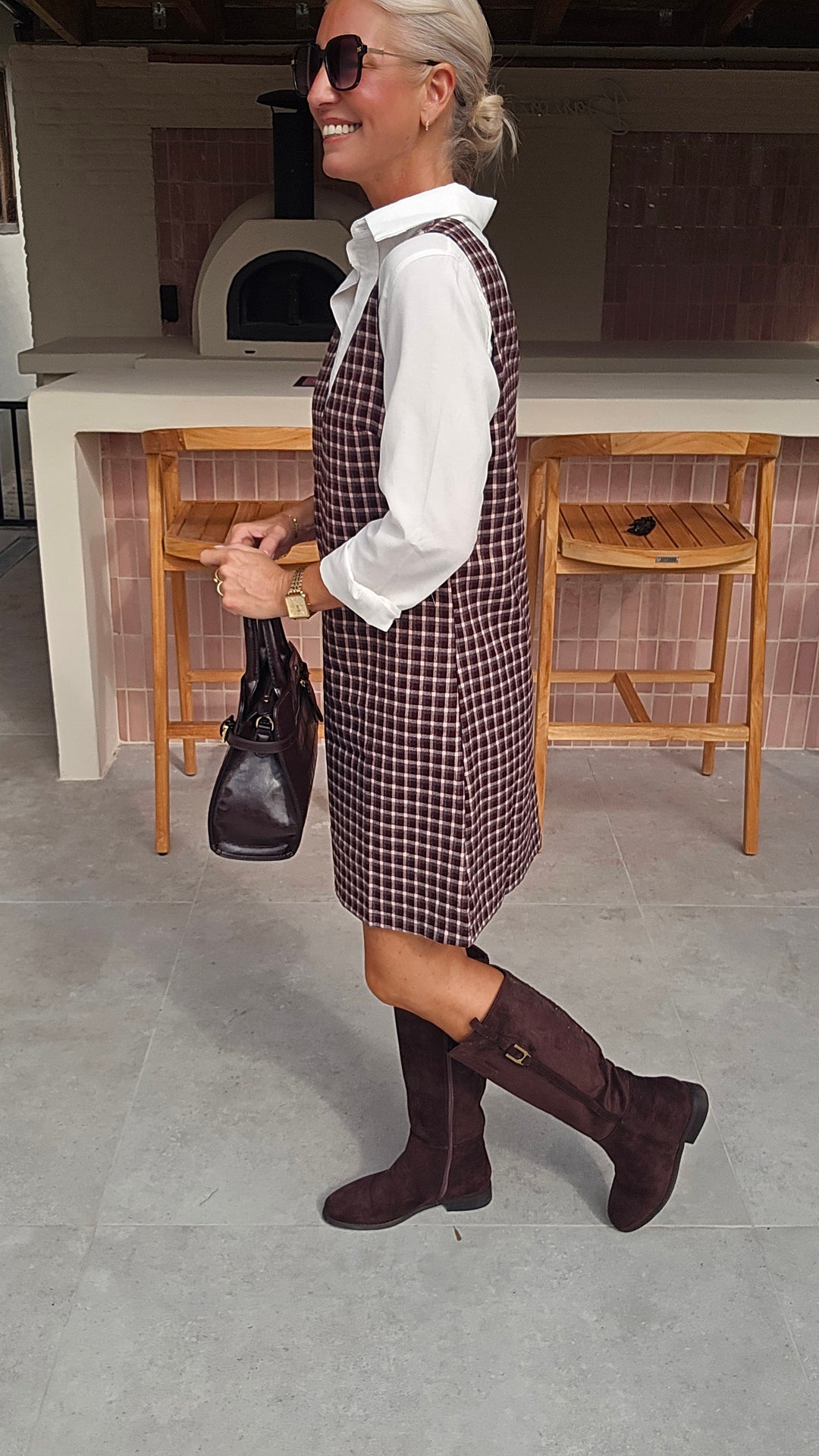 ILSE pinafore dress