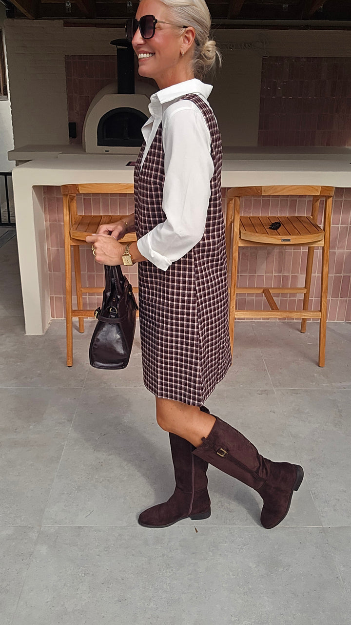 ILSE pinafore dress