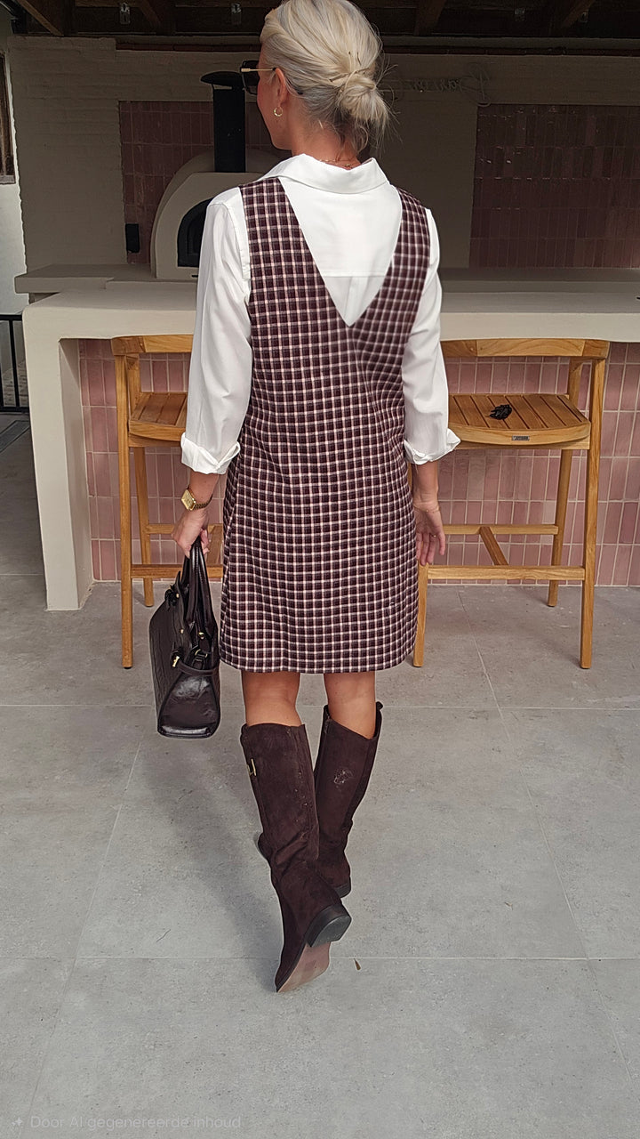 ILSE pinafore dress