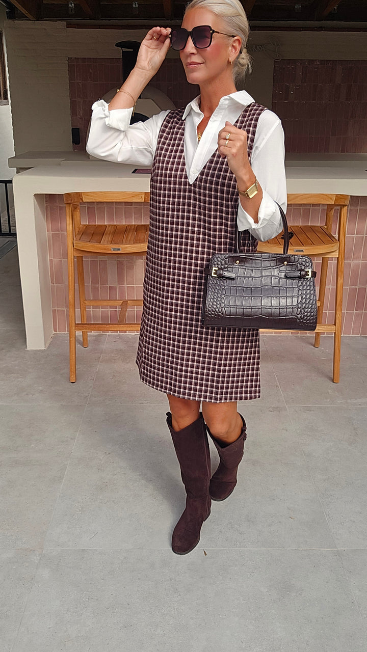 ILSE pinafore dress