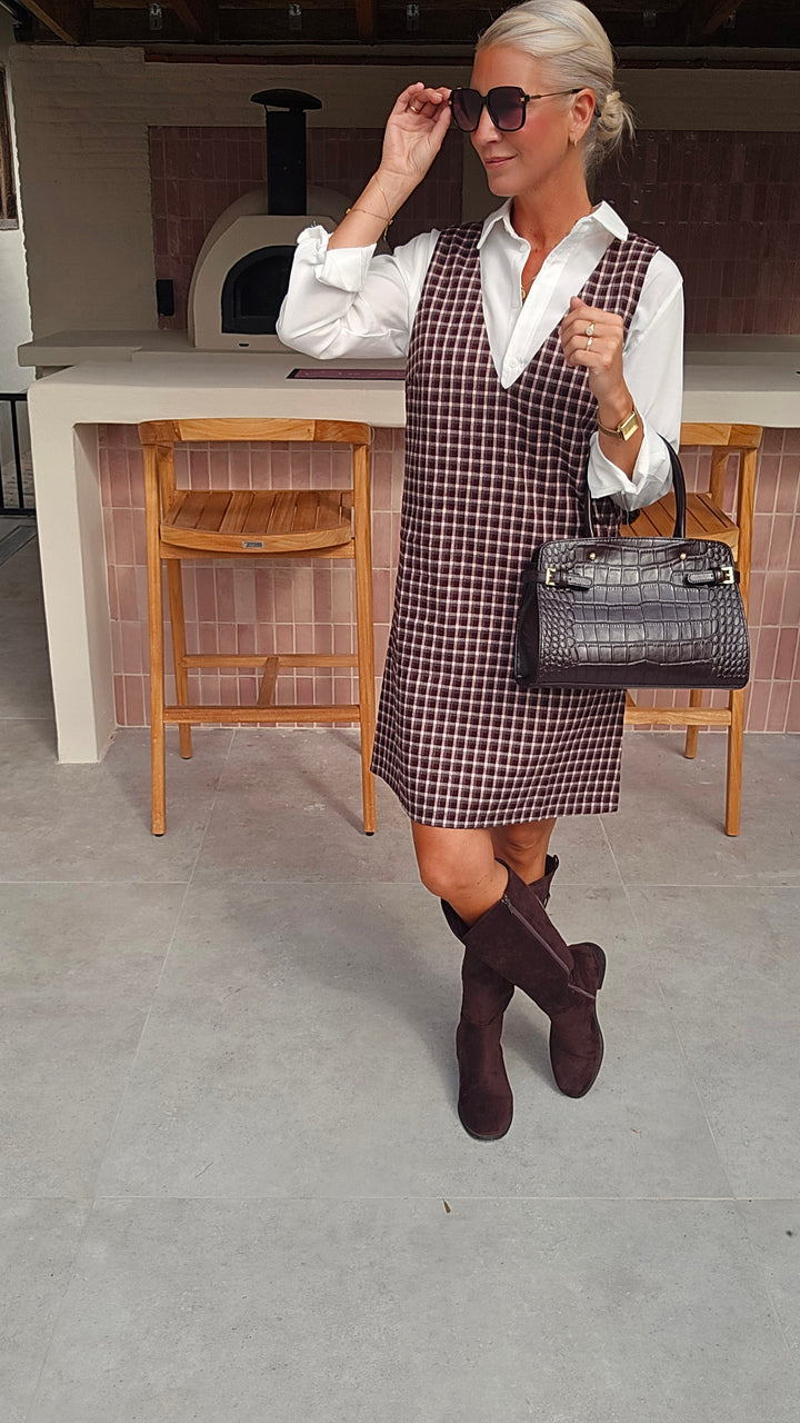 ILSE pinafore dress