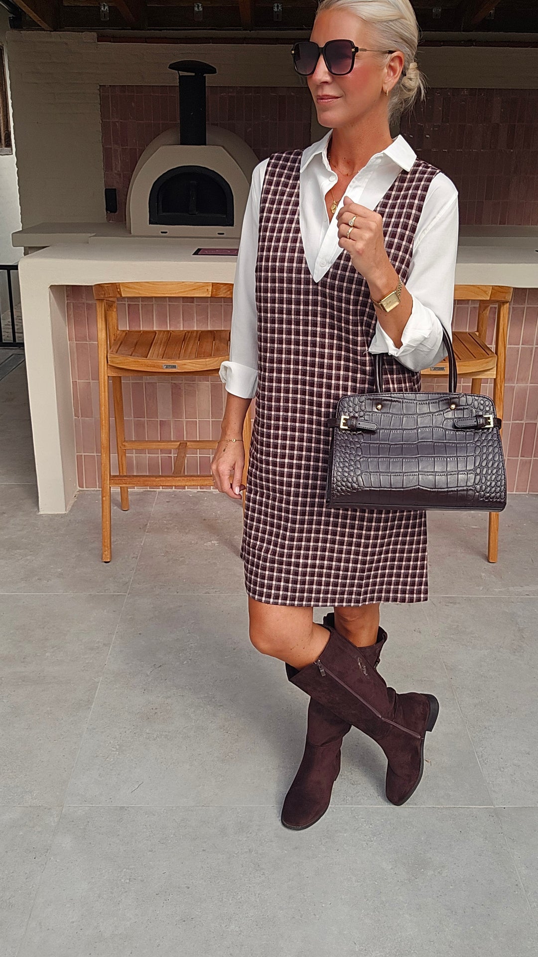 ILSE pinafore dress