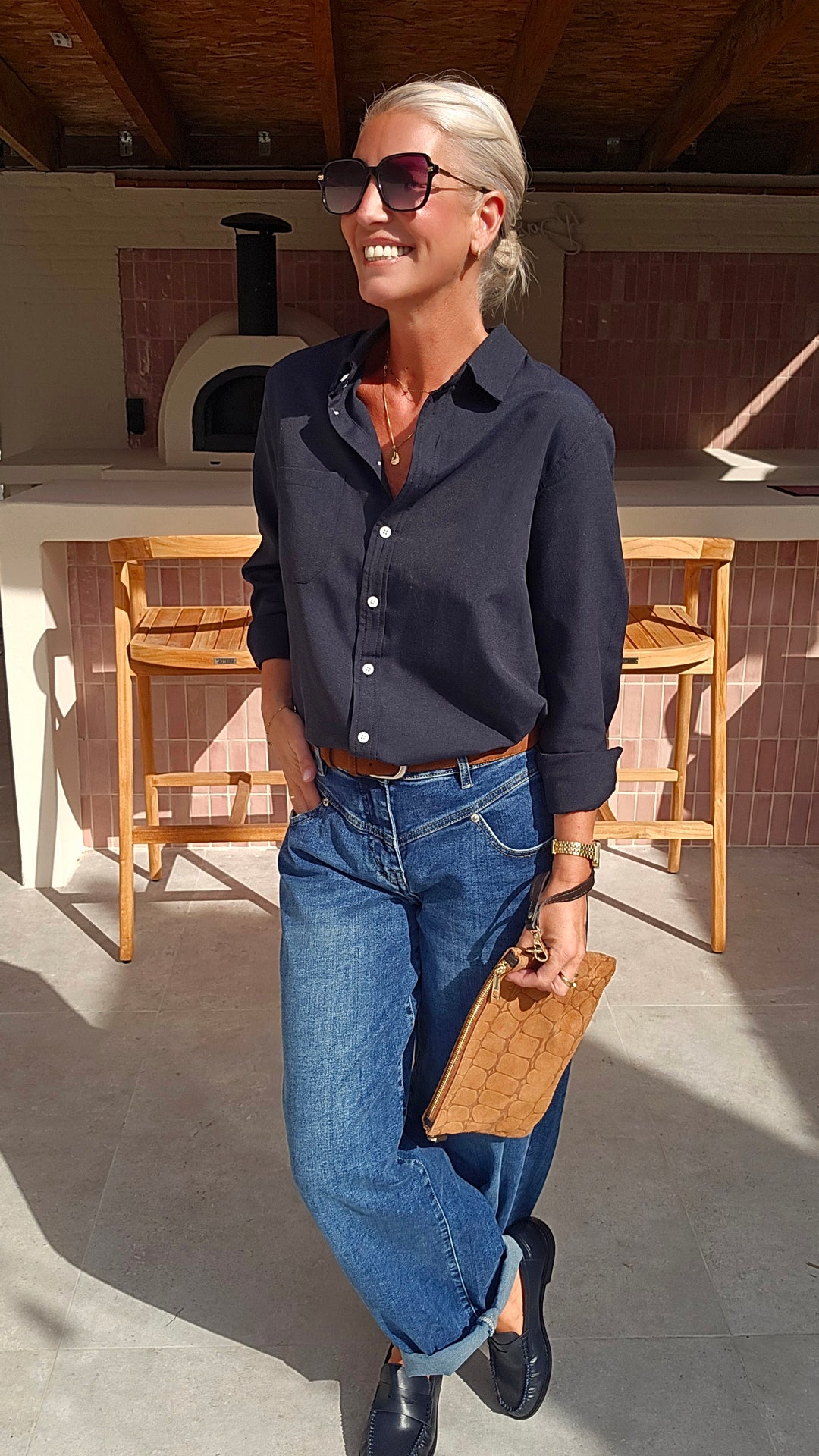 AVA shirt navy