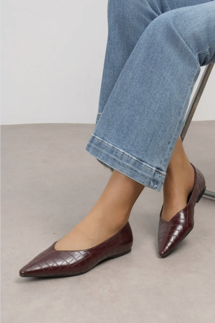 EVIE ballet flats burgundy