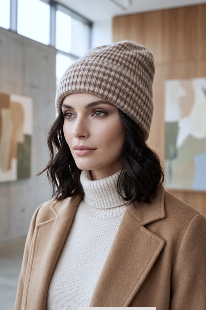 BONNIE striped beanie