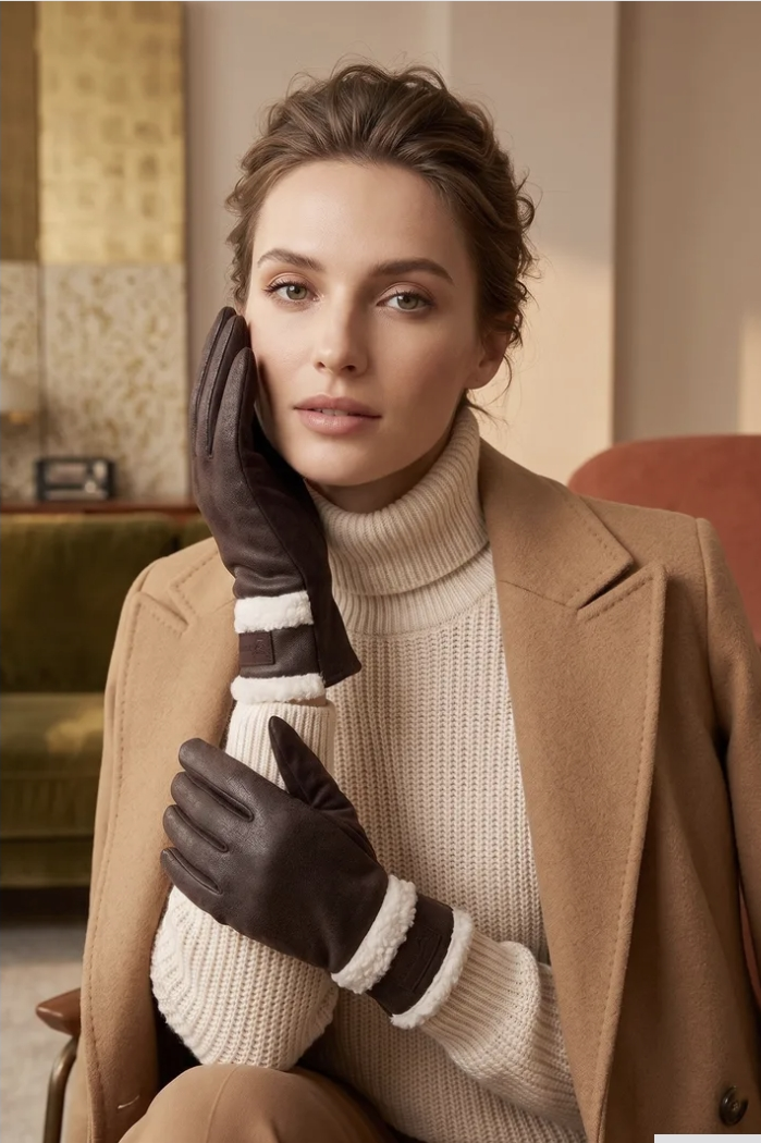 GINA suede gloves