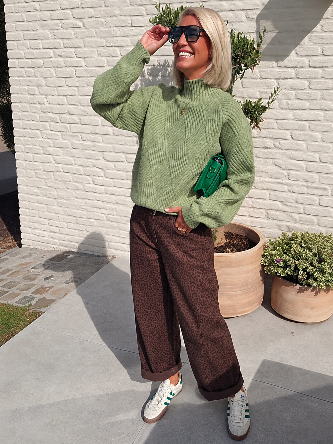 BILLIE balloon jeans brown chocolat