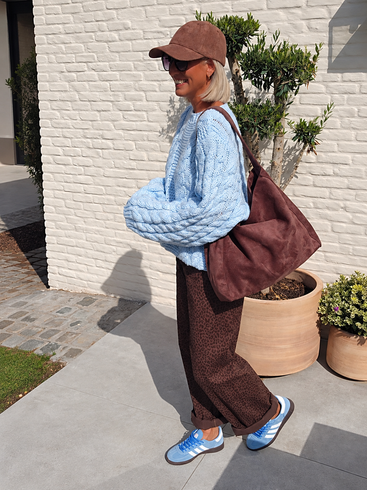 BILLIE balloon jeans brown chocolat