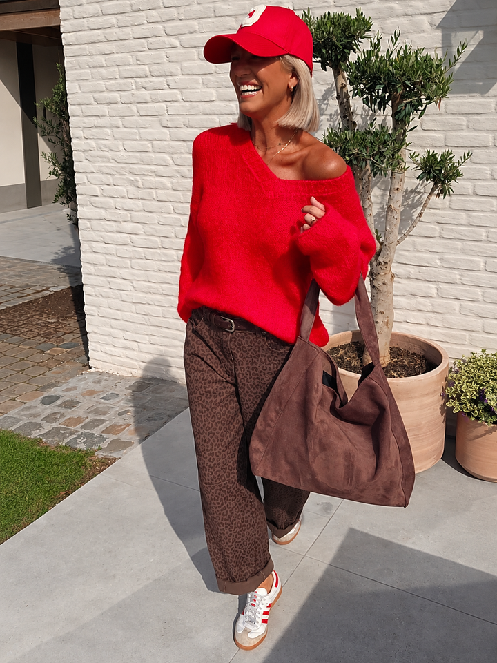 BILLIE balloon jeans brown chocolat