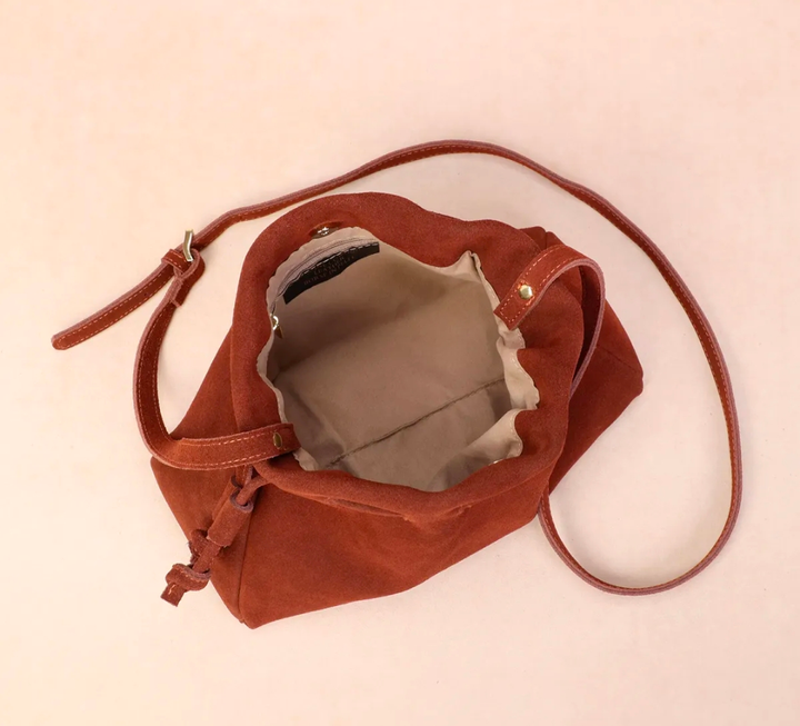 BONNI suede bag