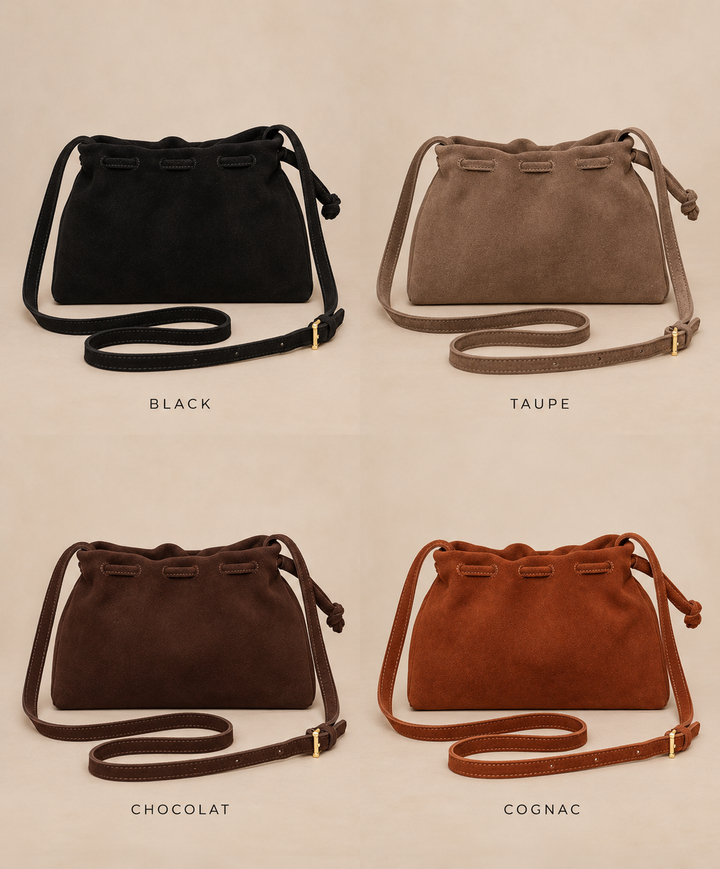 BONNI suede bag