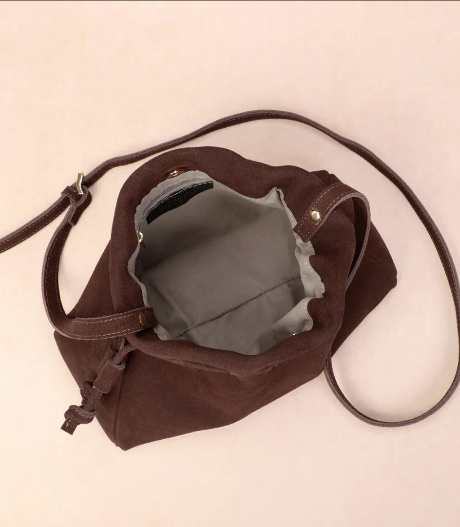 BONNI suede bag