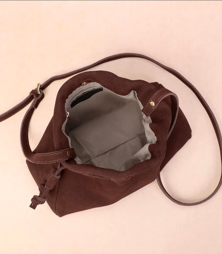 BONNI suede bag