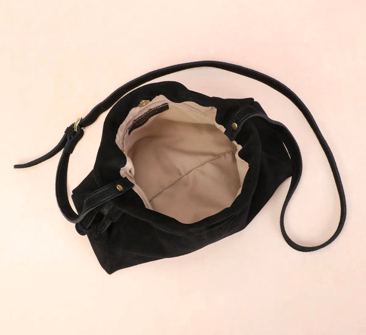 BONNI suede bag