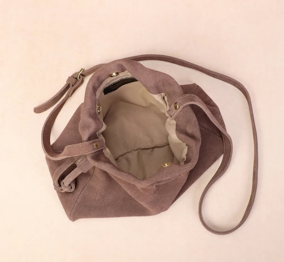 BONNI suede bag