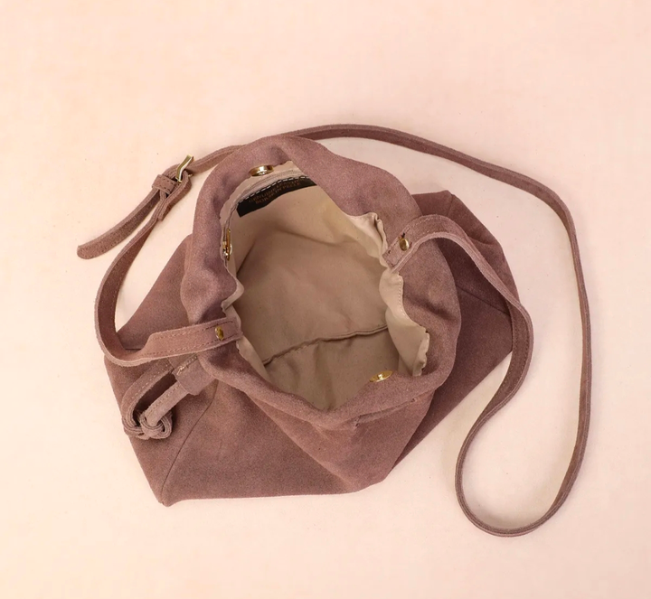 BONNI suede bag